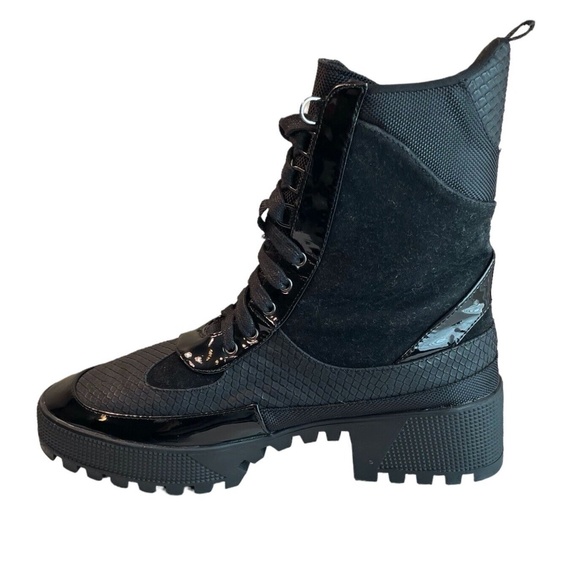 Cape Robbin Womens Size 9 Black Combat Lace Up Boots Commander - Picture 4 of 9